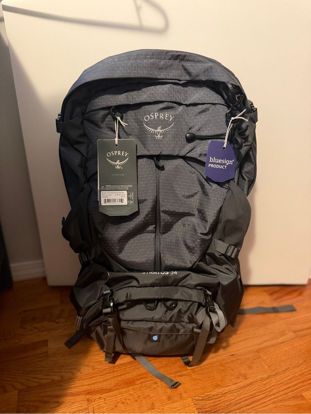 OSPREY Stratos 34 Men's Dark Gray Backpack